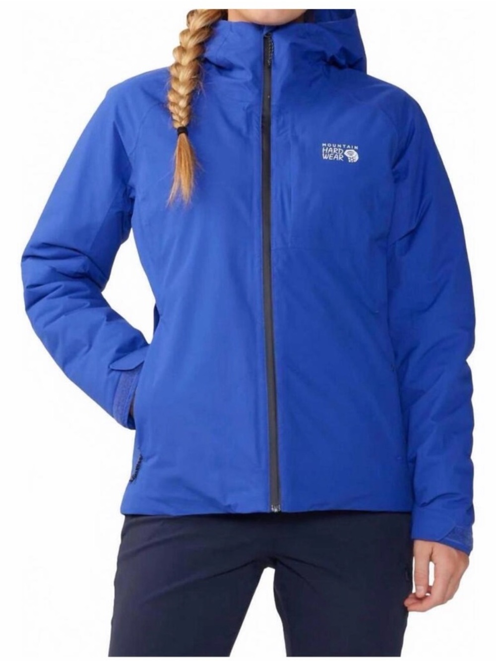 Mountain Hardwear Stretch Ozonic Hooded Insulated Jacket Women’s M NWT Blue